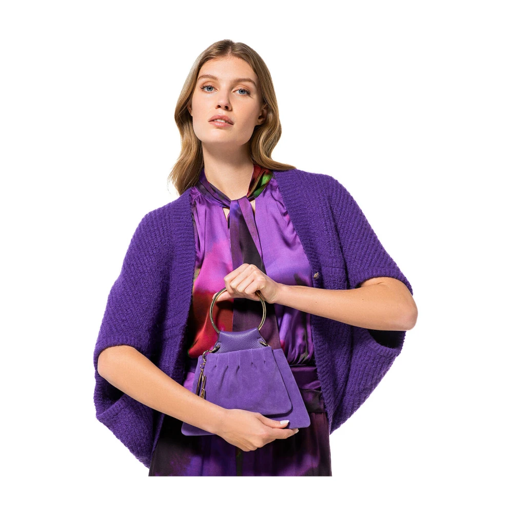 Caroline Biss Gezellige Bolero Vest Purple Dames