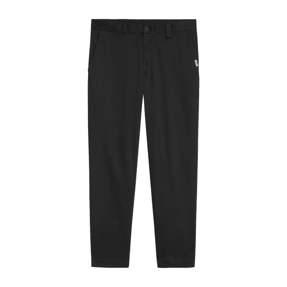 Tommy Hilfiger Men's Black Chinos, W36 L32, Chino Dad Trousers