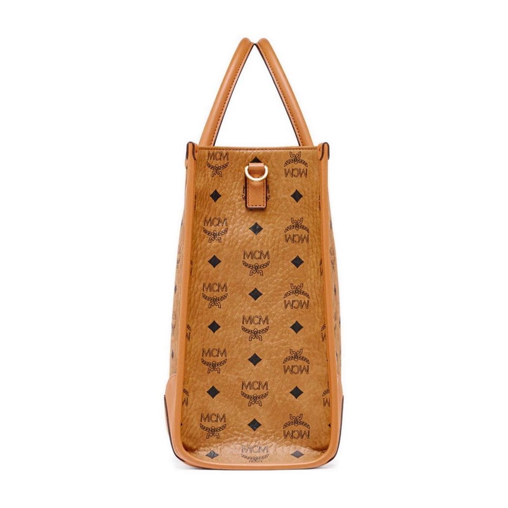 MCM München Schoudertas in Visetos Brown Dames