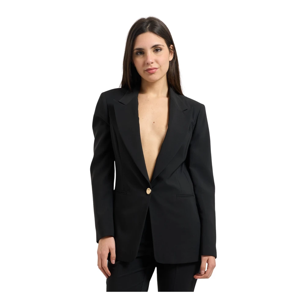 Fracomina Donna Nero Giacche, M, New,