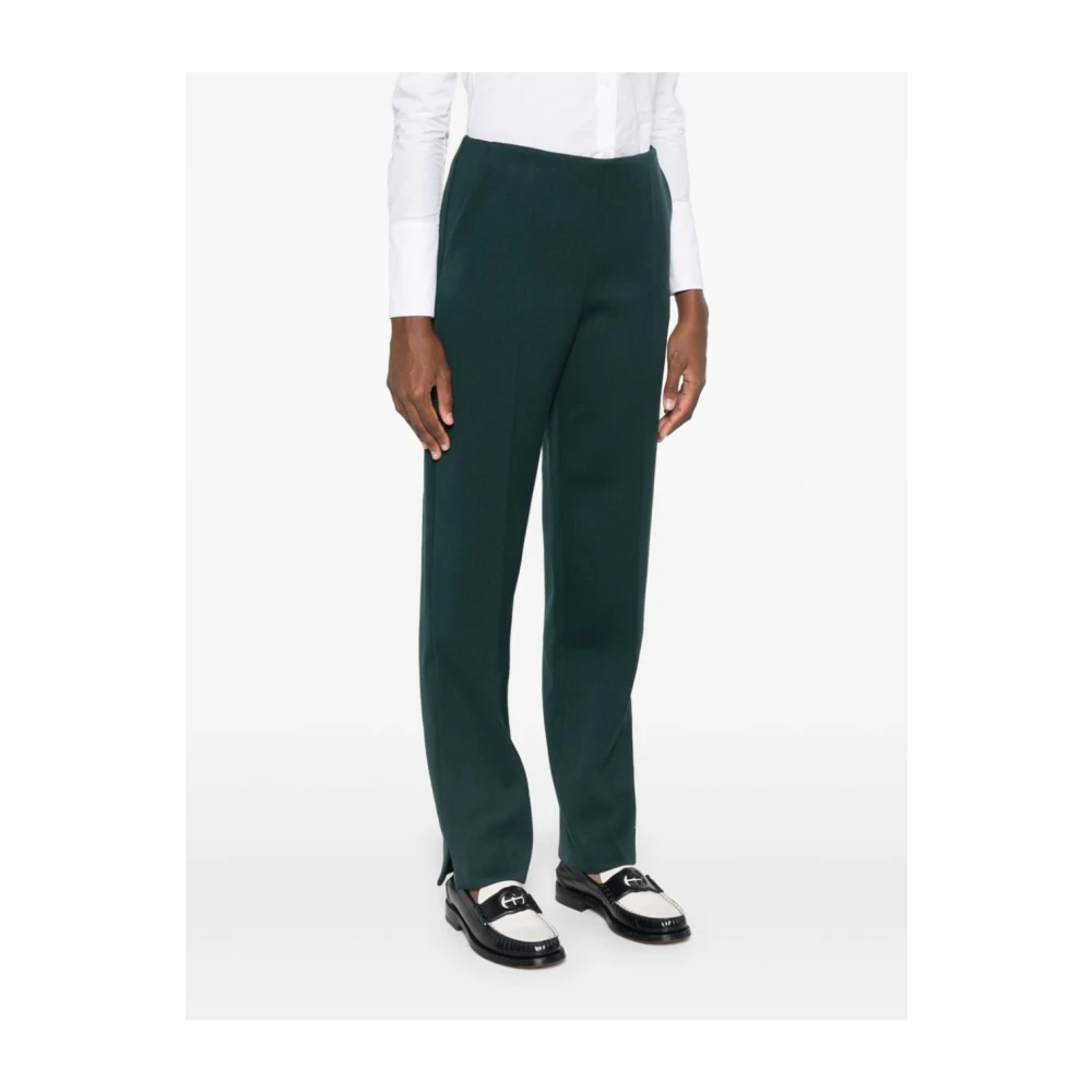 Giorgio Armani Groene Wollen Blend Broek Green Dames