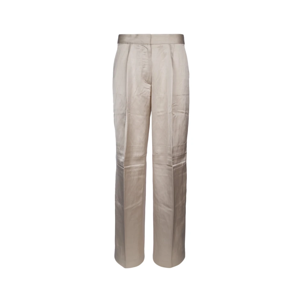 Calvin Klein Wide Trousers Gray Dames