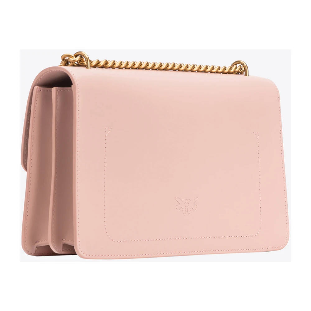 pinko Love Bag One in leer Pink Dames