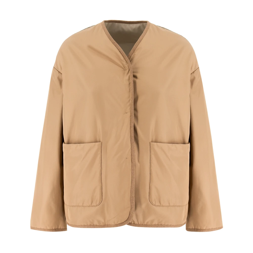 Le Tricot Perugia Omkeerbare Juweel Schouderjas Beige Dames