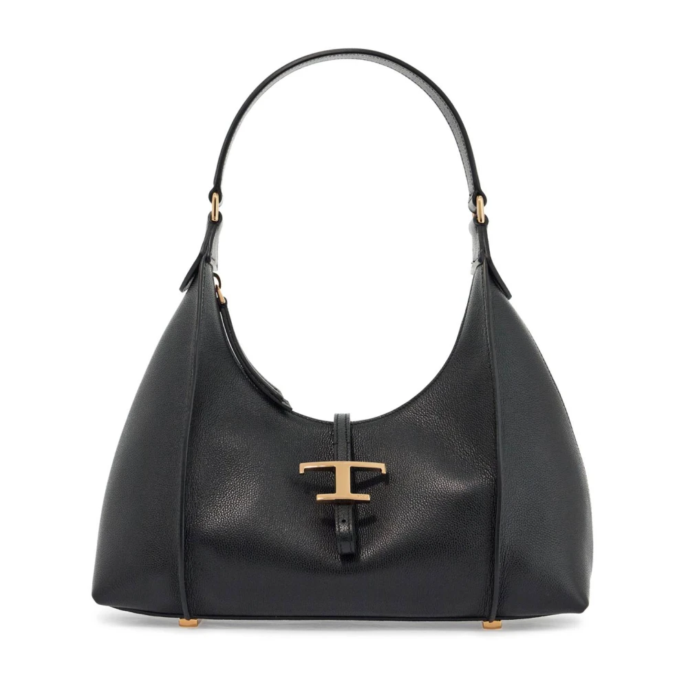 TOD'S Tijdloze schoudertas met T-details Black Dames