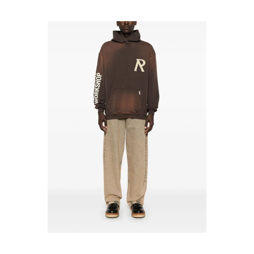 Represent Cedar Brown Masking Tape Initial Hoodie Brown Heren
