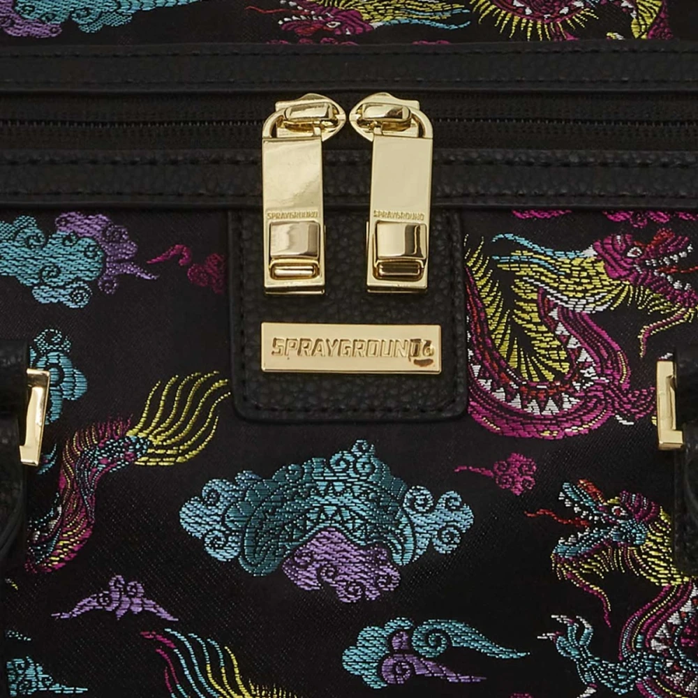 Sprayground Geborduurde draak reistas Multicolor Heren