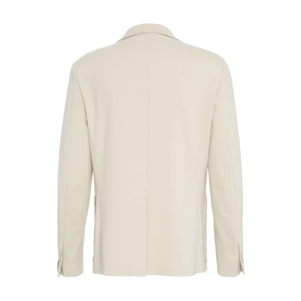Paolo Pecora Beige Jersey Blazer Ss25 Beige Heren