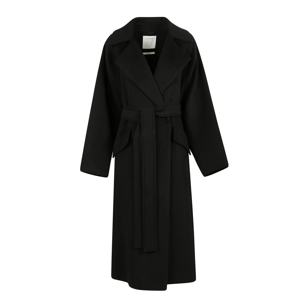 SPORTMAX Stijlvolle Zwarte Jas Black Dames