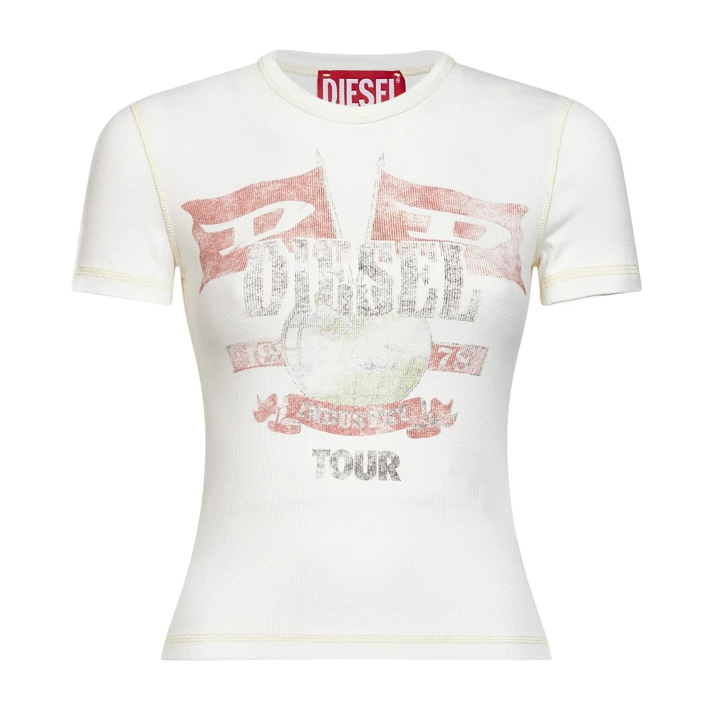 Diesel Donna Bianco Top, Xs, New,