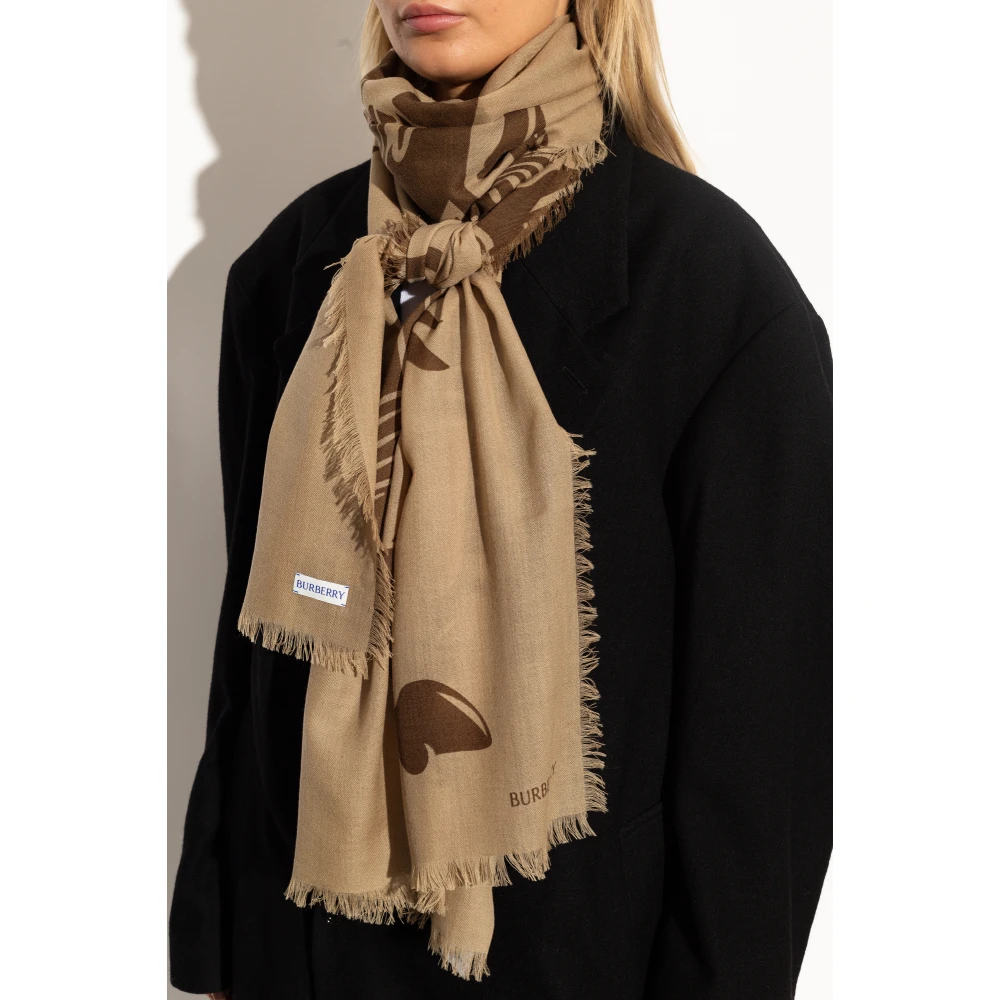 Burberry Wollen Sjaal Brown Unisex
