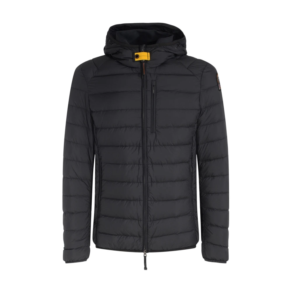 Parajumpers Matzwarte Last Minute Gewatteerde Jas met Capuchon Black Heren