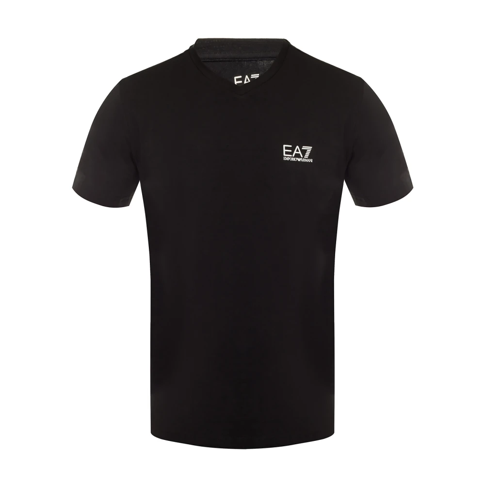 Emporio Armani EA7 T-shirt met logo Black Heren