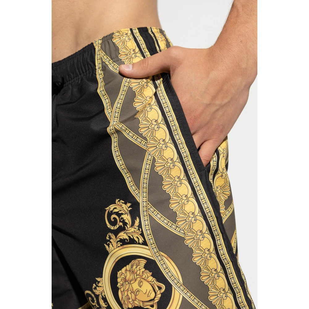 Versace Zwembroek Black Heren