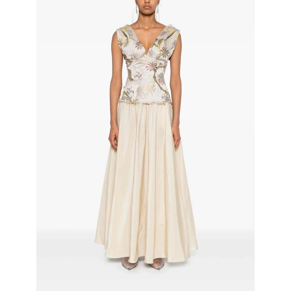P.a.r.o.s.h. Neutrale Mini Rok Beige Dames