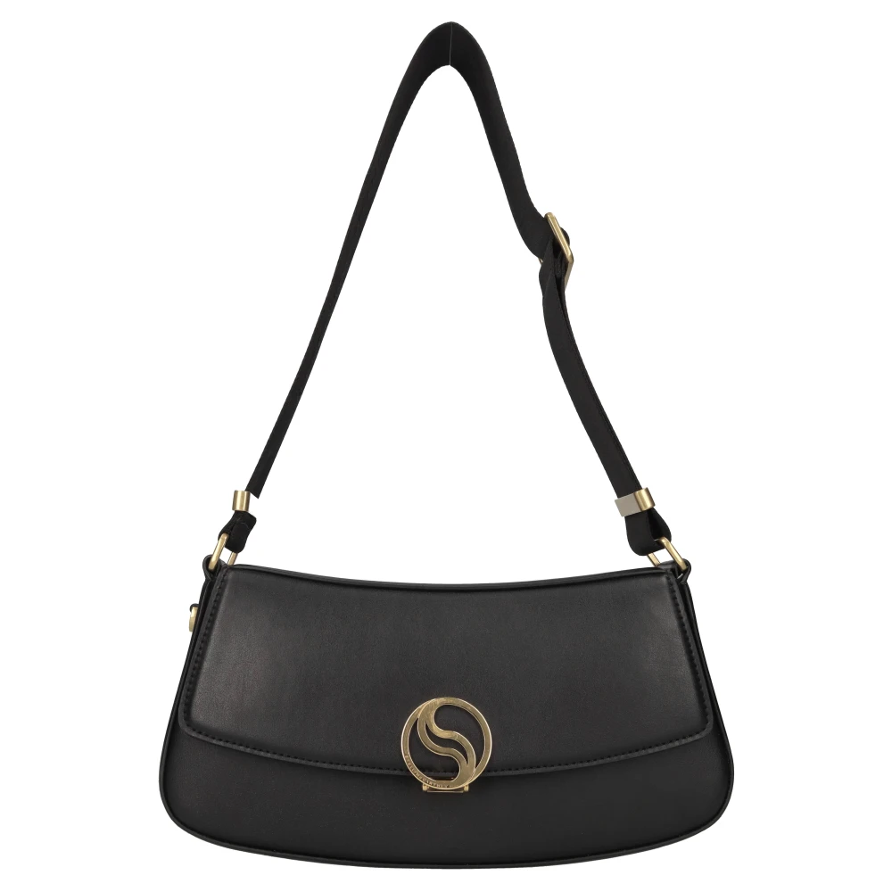 Stella Mccartney Donna Nero Borsa Hobo Piccola S-Wave - Immagine 3