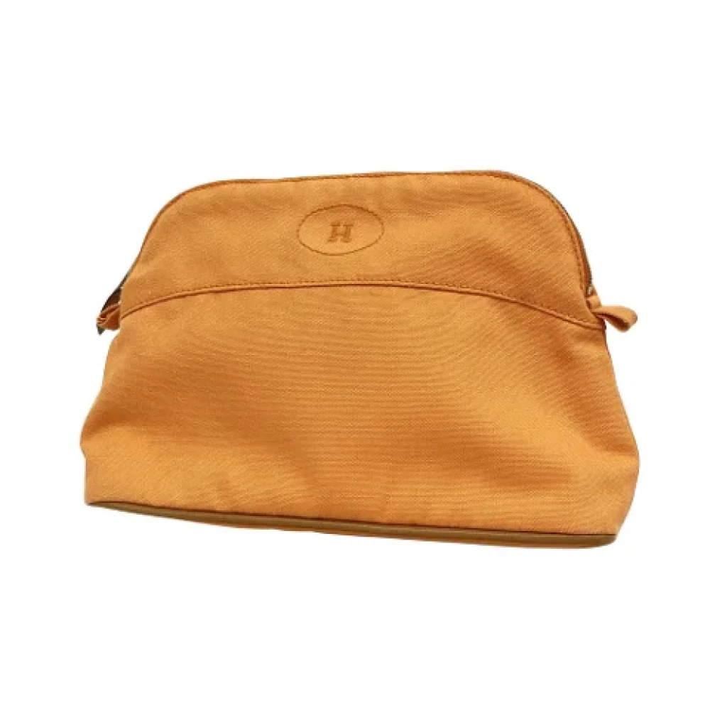 Hermès Vintage Pre-owned Canvas clutches Orange Dames