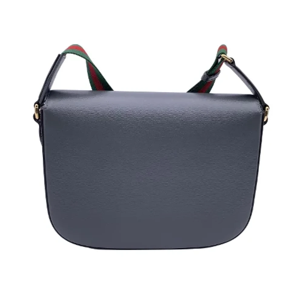 Gucci Vintage Pre-owned Leather gucci-bags Gray Dames