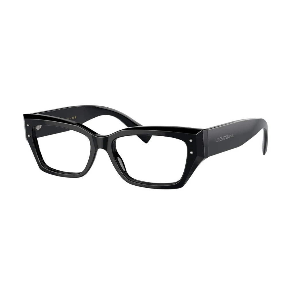 Dolce & Gabbana Rechthoekige acetaatbril Dg3387 Black Dames