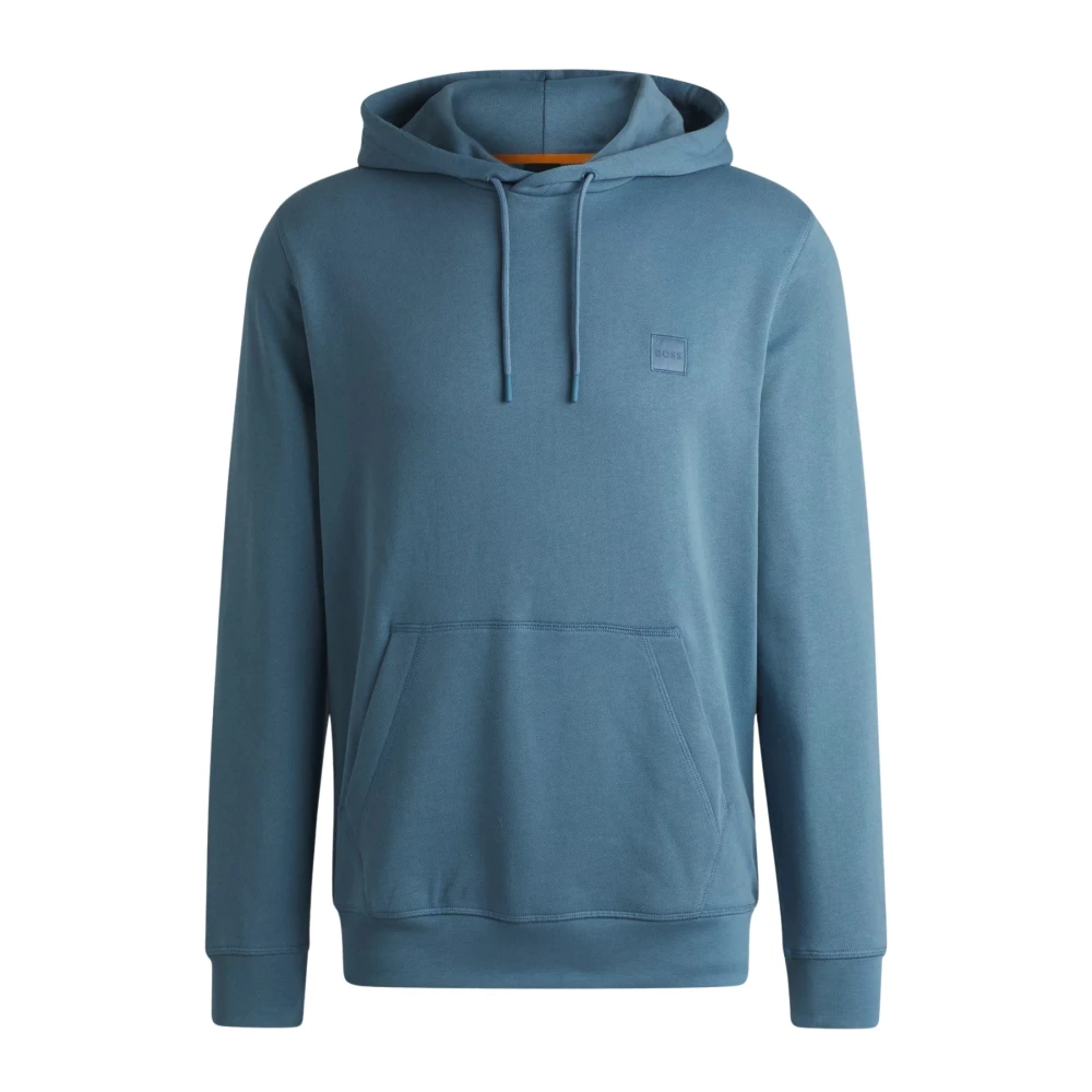 Hugo Boss Oranje Hoodie Wetalk Upgrade Casual Stijl Blue Heren