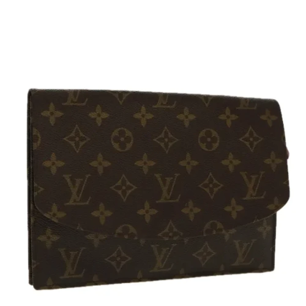 Louis Vuitton Vintage Pre-owned Canvas clutches Brown Dames