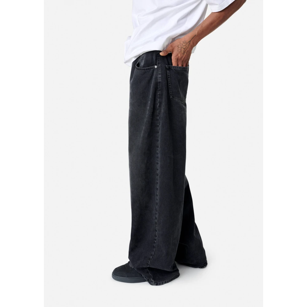 Axel Arigato Geborduurde relaxte jeans Gray Heren