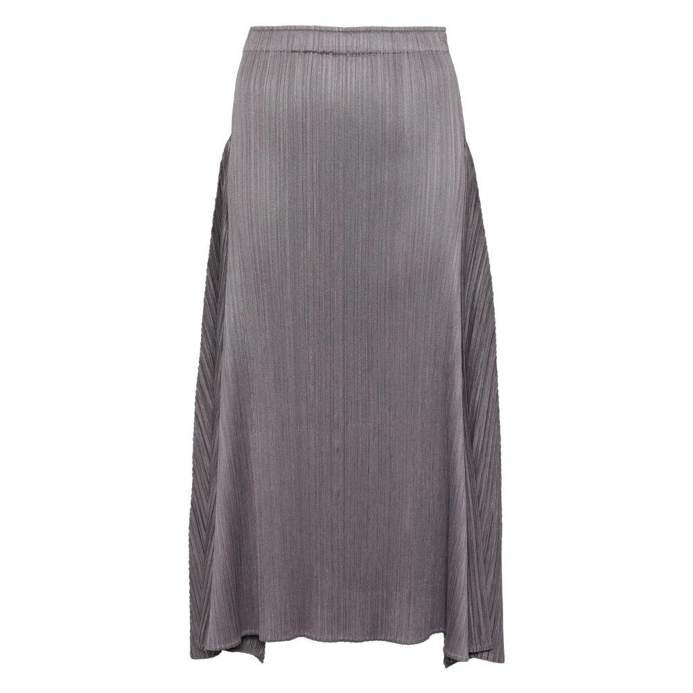 Issey Miyake Stijlvolle Geplooide Rok voor Vrouwen Gray Dames