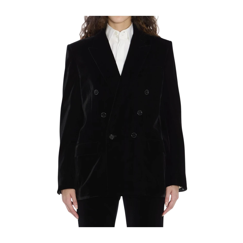 Saint Laurent Women's Black Cassandre Jacket