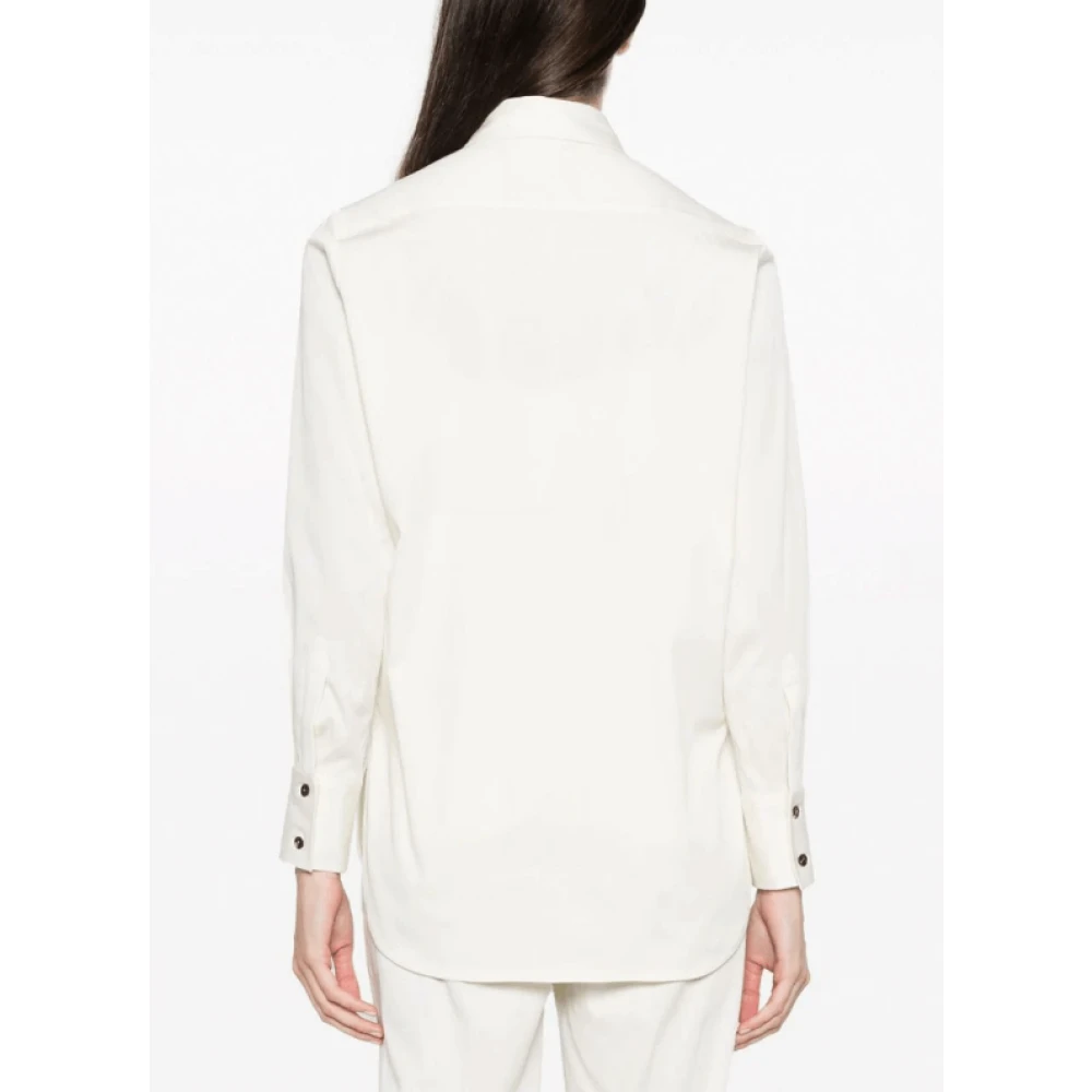 Kiton Klassieke Witte Button-Up Shirt White Dames