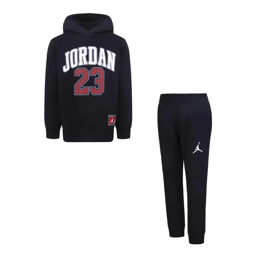 Jordan Barn Svart Sweatshirt Set Black, Unisex