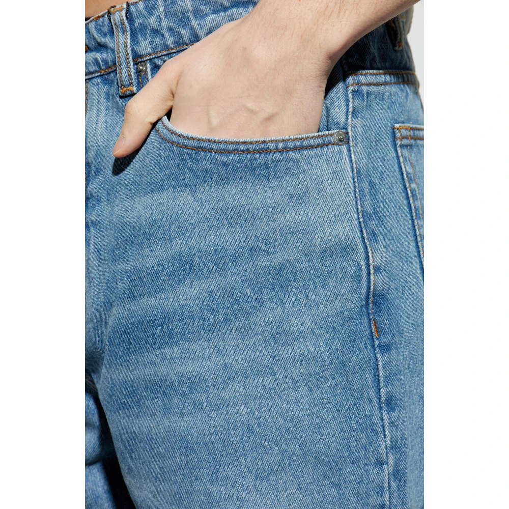 Ami Paris Tapered Fit Jeans Blue Heren