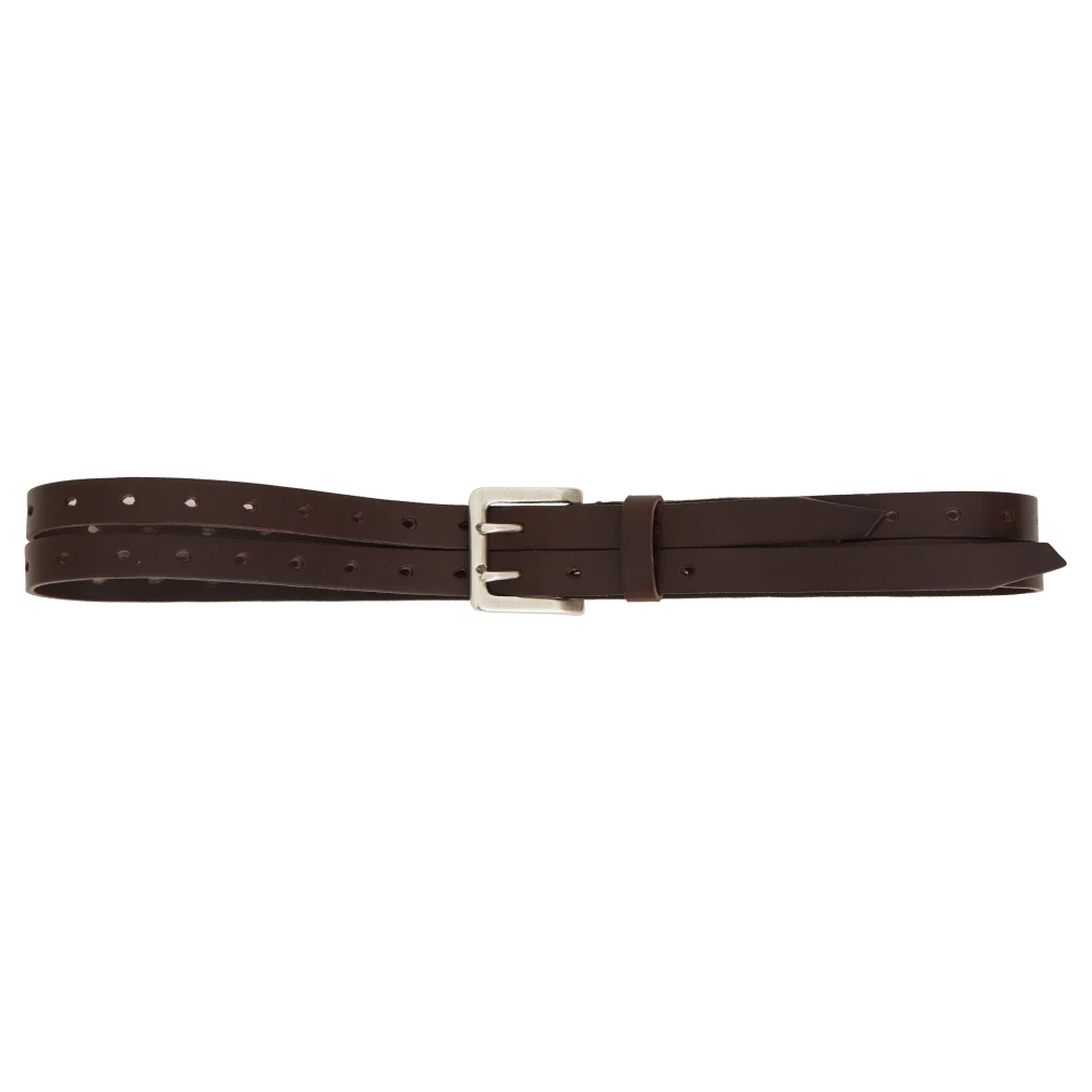 Our Legacy Leren Split Riem Brown Dames