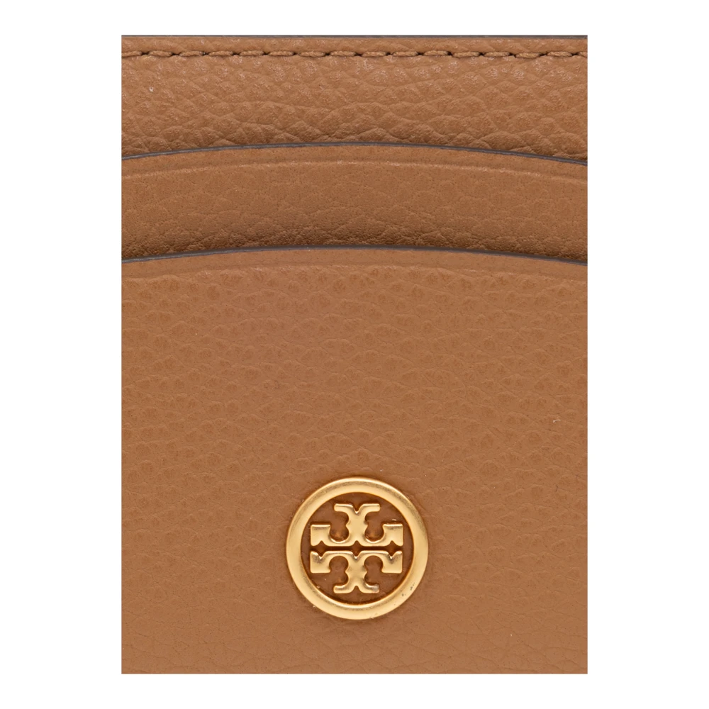 TORY BURCH Kaarthouder met logo Brown Dames