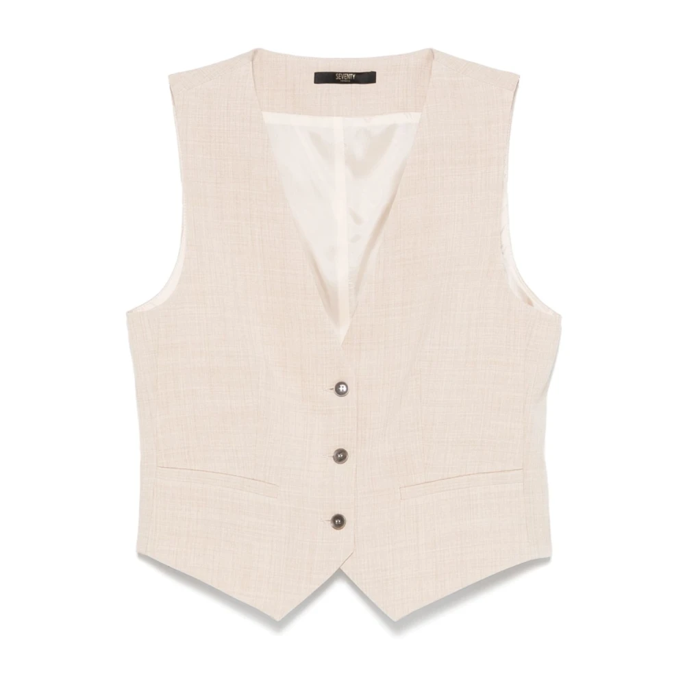 Seventy - Jackets > Vests - Beige - Seventy - Modalova