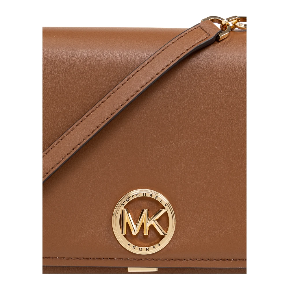 Michael Kors Delancey Schoudertas Brown Dames