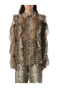 leopard-print-ruffle-silk-blouse