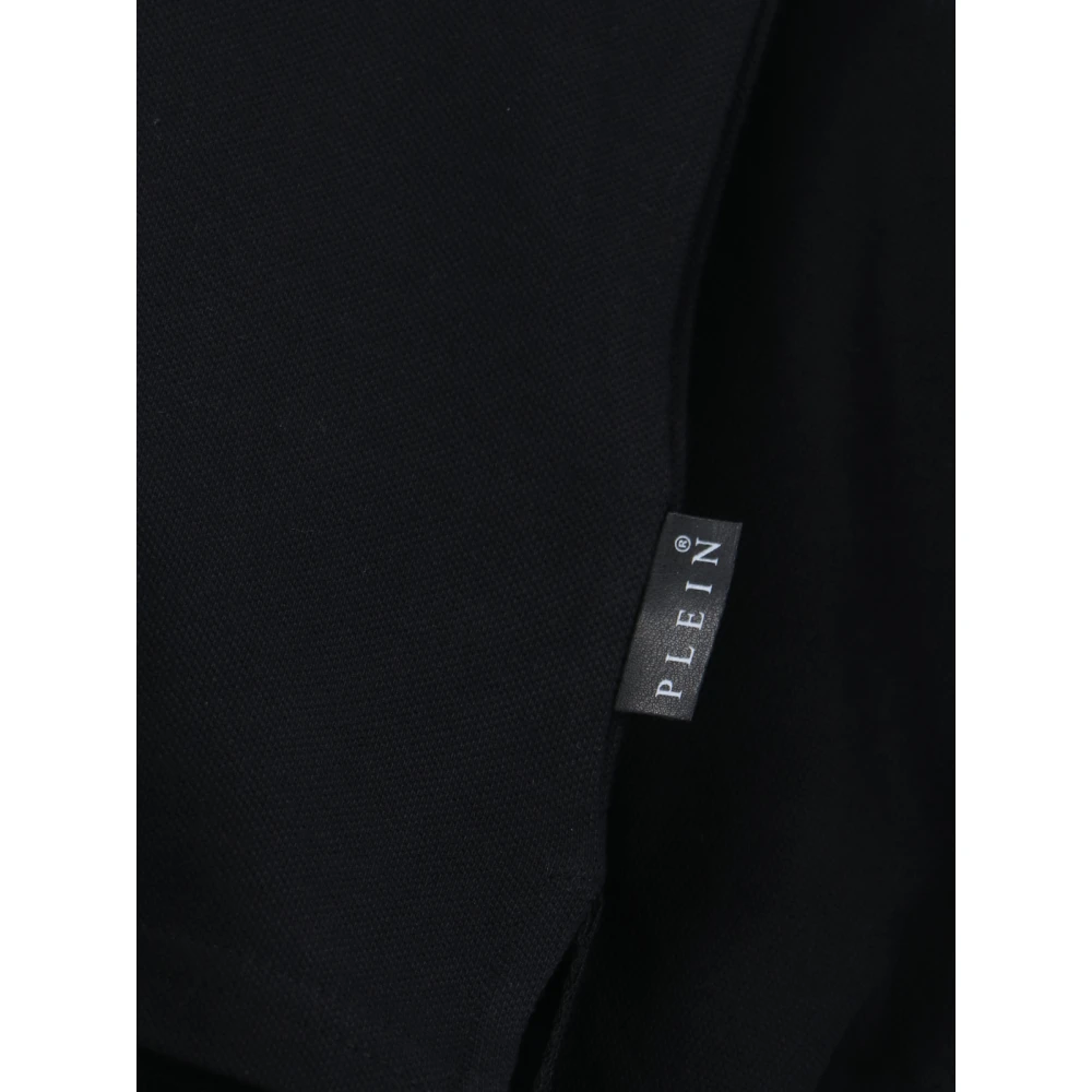 Philipp Plein Zwarte Sweater met Polo Logo Black Heren
