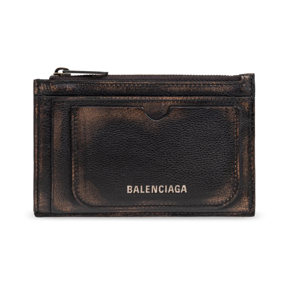 Balenciaga Leren kaarthouder Brown Heren