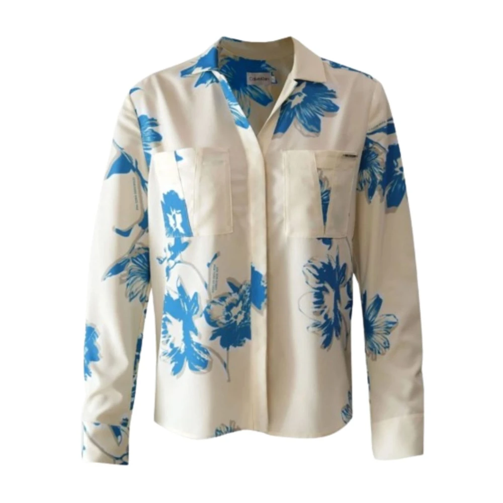 Calvin Klein Zakblouse Lange Mouw Vrouw Beige Dames