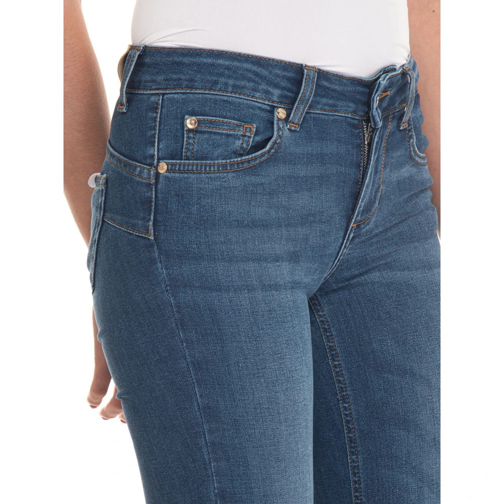 Liu Jo Slim-Fit Denim Jeans met Push-Up Technologie Blue Dames