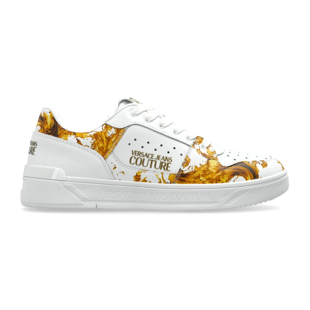 Versace Jeans Couture Barocco-Patroon Sneakers Heren Schoenen Wit