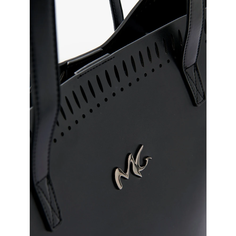 Manila Grace Elegante Shopper Tas Zwart Black Dames