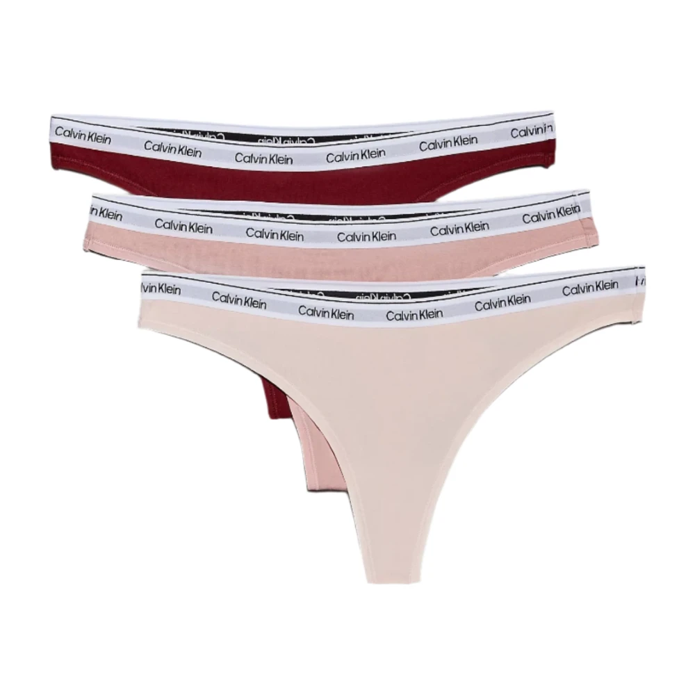 3-Pakning Thongs - Syrah/Fersken