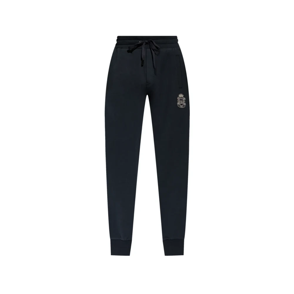 Dolce & Gabbana Homme Noir - Jogging Cotton Pantalons - Pantalons - Taille: 2XL