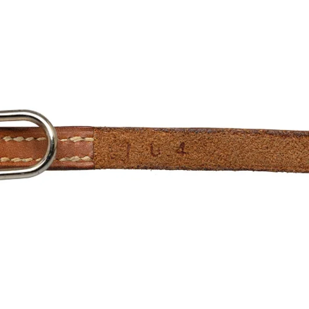 Hermès Vintage Pre-owned Leather belts Brown Dames