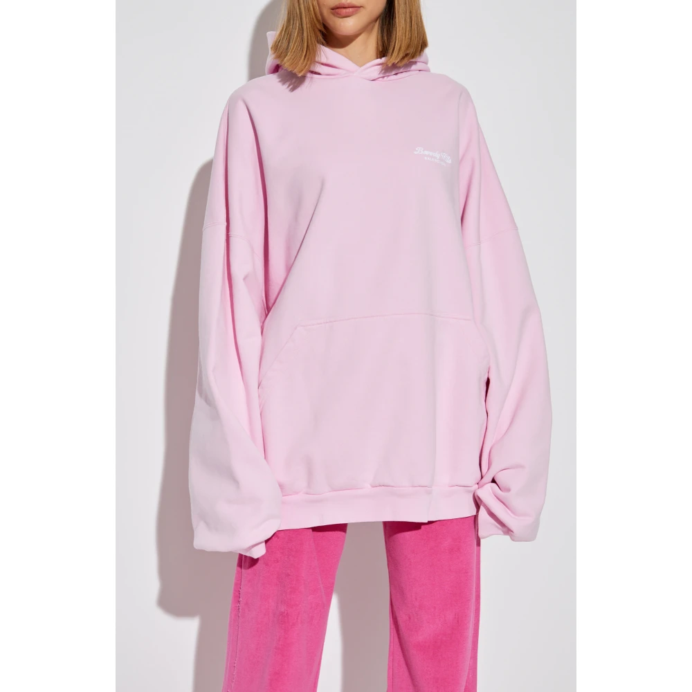 Balenciaga Oversize Hoodie Pink Dames