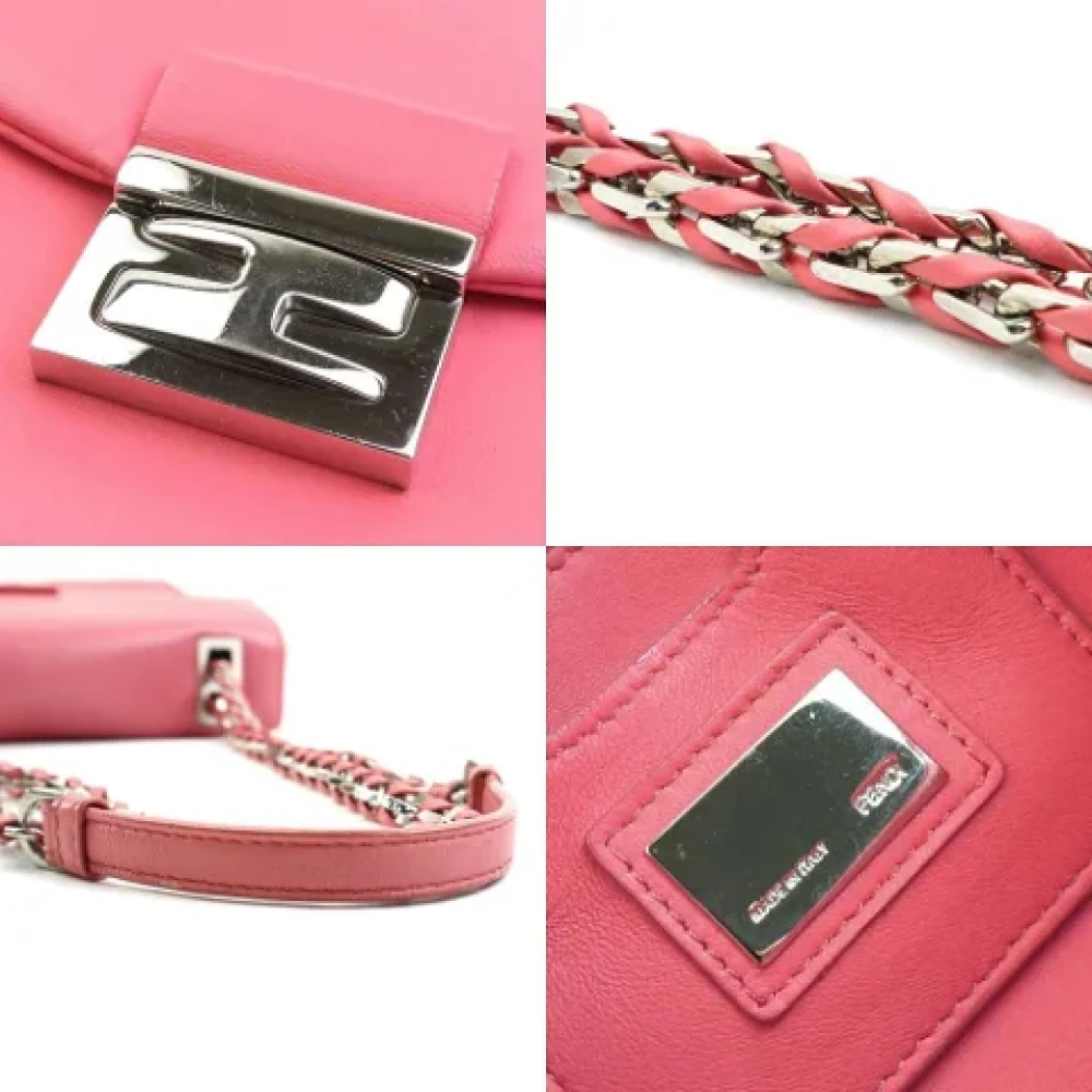 Fendi Vintage Pre-owned Leather fendi-bags Pink Dames
