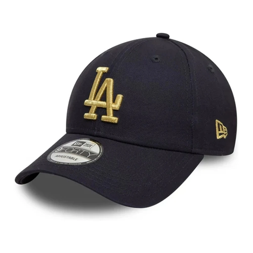 new era Dodgers Metallic 9Forty Pet Marineblauw Black Heren