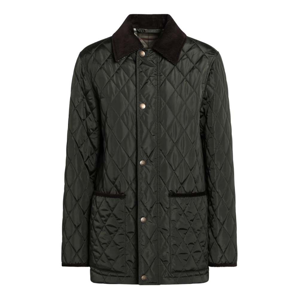 Burberry Quiltad Jacka Green, Dam