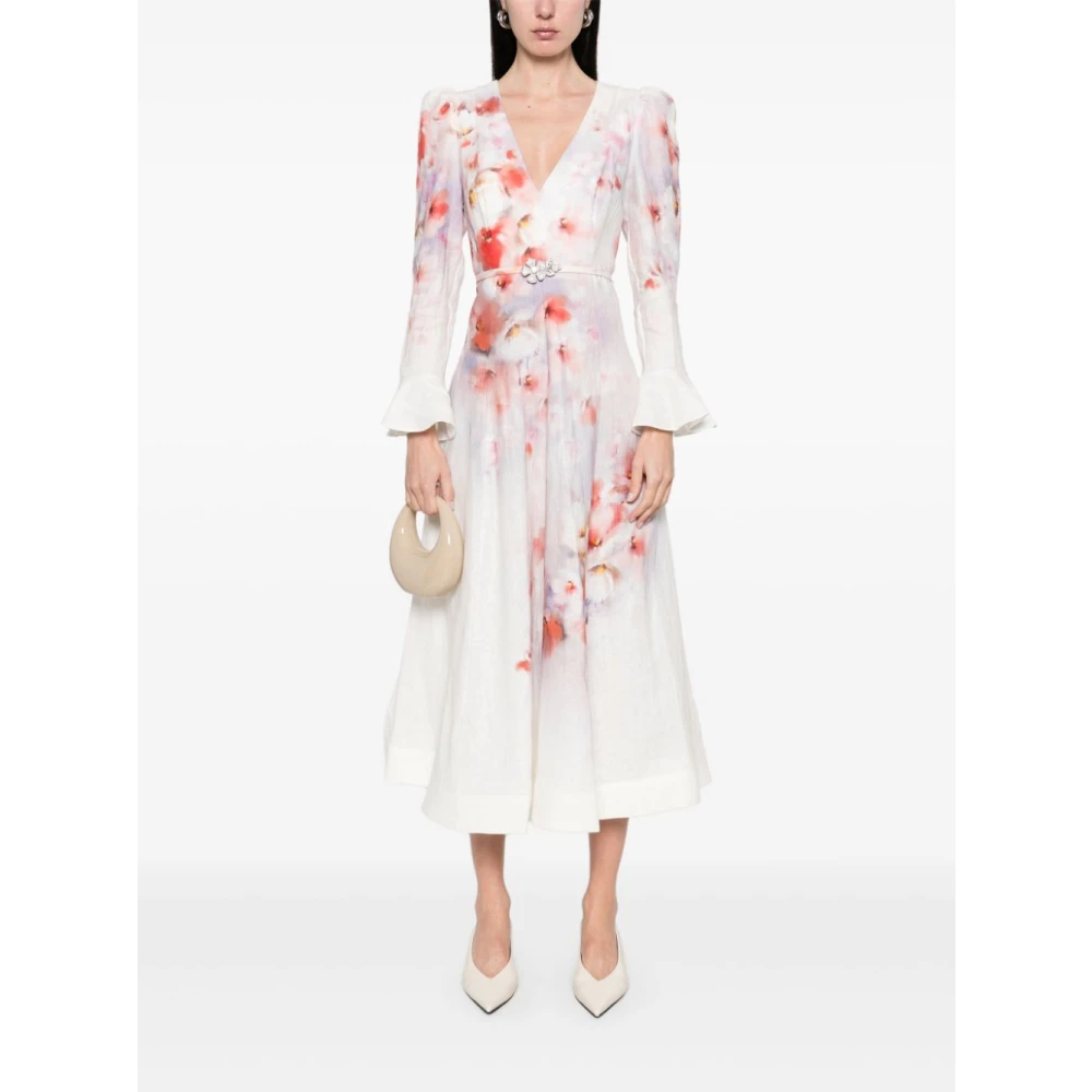 Zimmermann Elegante Rode Jurk voor Vrouwen White Dames